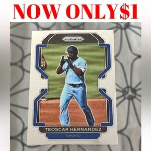 Teoscar Hernandez 2022 Panini Prizm Toronto Blue Jays Baseball Card